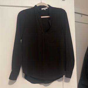 Ro & De black long sleeve blouse